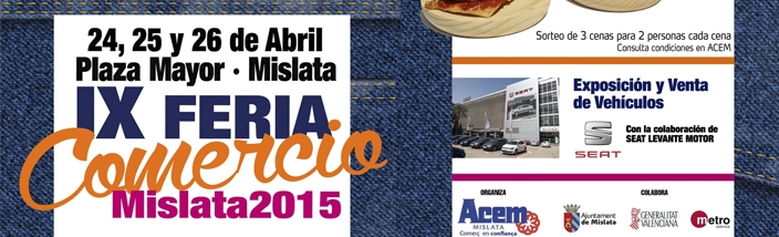 Exposición de vehículos Levante Motor en la IX Feria Comercio Mislata 2015