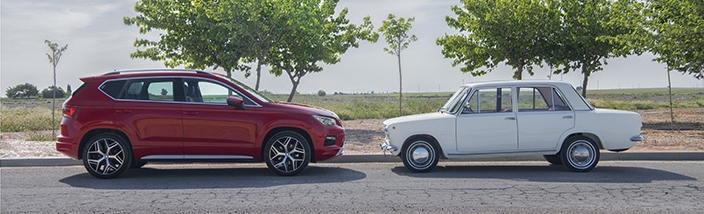 SEAT 124 VS SEAT Ateca: Dos modelos creados para hacer historia